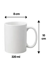 11 OZ Plain White Sublimation Cotted Mug