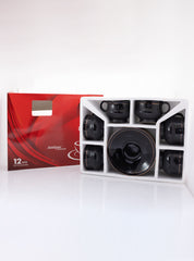 Cup Saucer Black Gold Line