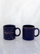 180 ML Mint 22k Liquid Marble Gold Design Ceramic Coffee Mug