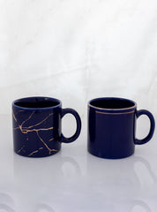 180 ML Mint 22k Liquid Marble Gold Design Ceramic Coffee Mug