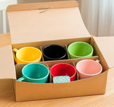 6 pcs Multi colour Shiva Mug