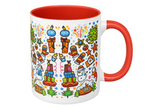 320ML 3 tone Christmas Red mug
