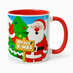 320ML 3 tone Christmas Red mug