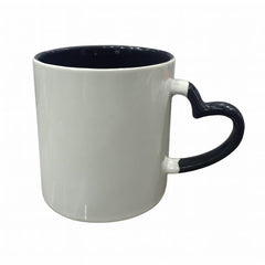 11 OZ 320 ML Heart Handle 2 Tone Sublimation Mug