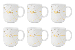 6 oz 180 MLcoupe 24 k gold marble