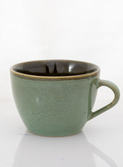 Reactive Glaze Color Mug with Saucer