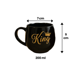 350 ml Couple mug king and queen