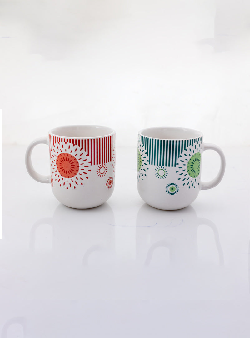 6 OZ 180 ML Coupe Deckle Printed Mug (Pack of six)