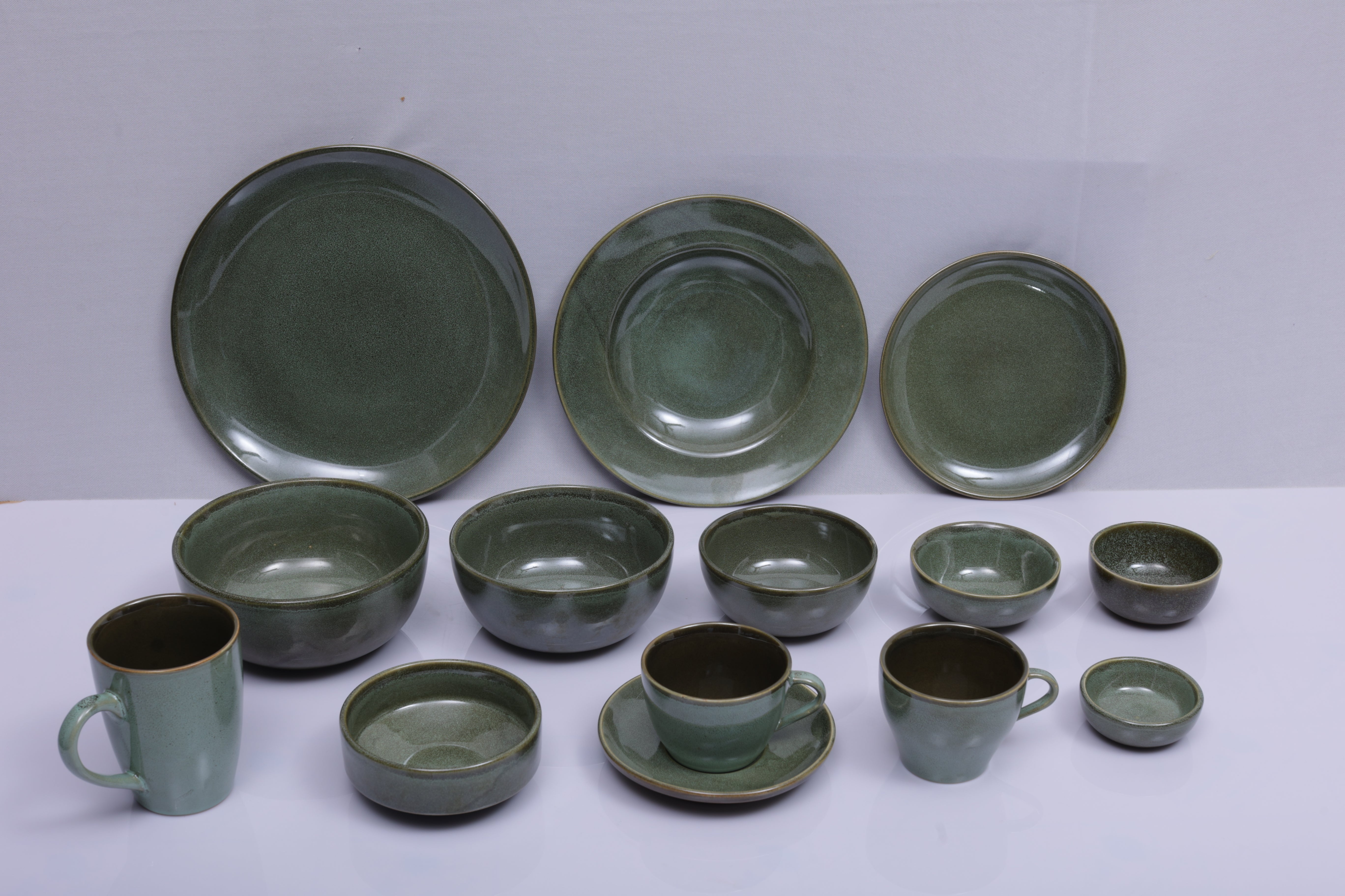 Texture Green
 Dinner Set