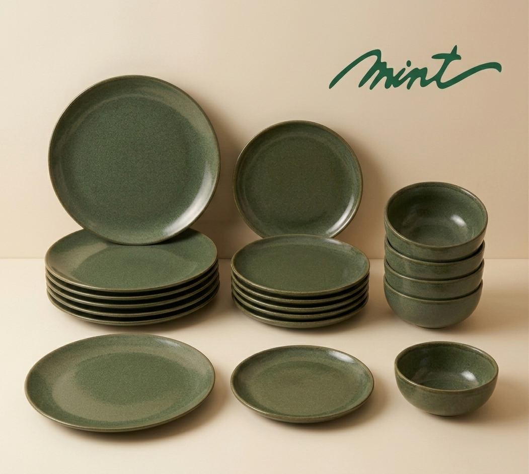 Texture Green
 Dinner Set