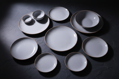18 Pcs Ice Grey Dinner Set
