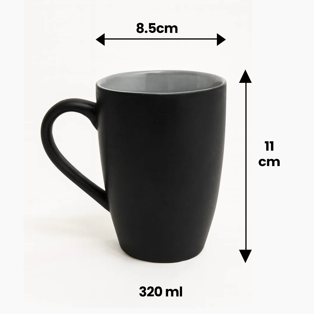 320 Ml Two tone Shiva outside matt inside glossy