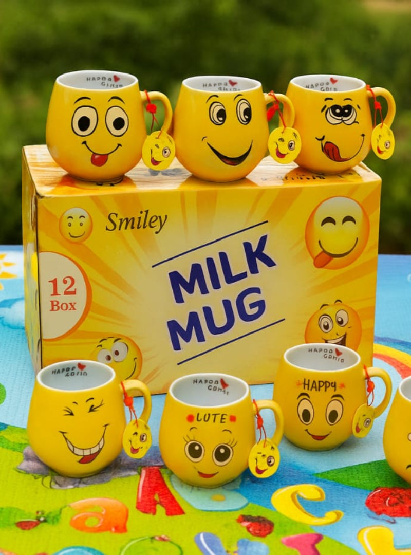 Emoji Mug 350 ml Set (12 Mug)