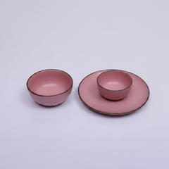 12 PCS Purple Matt Dinner Set
