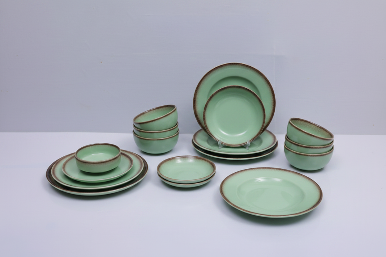 Splash Green
 Dinner Set