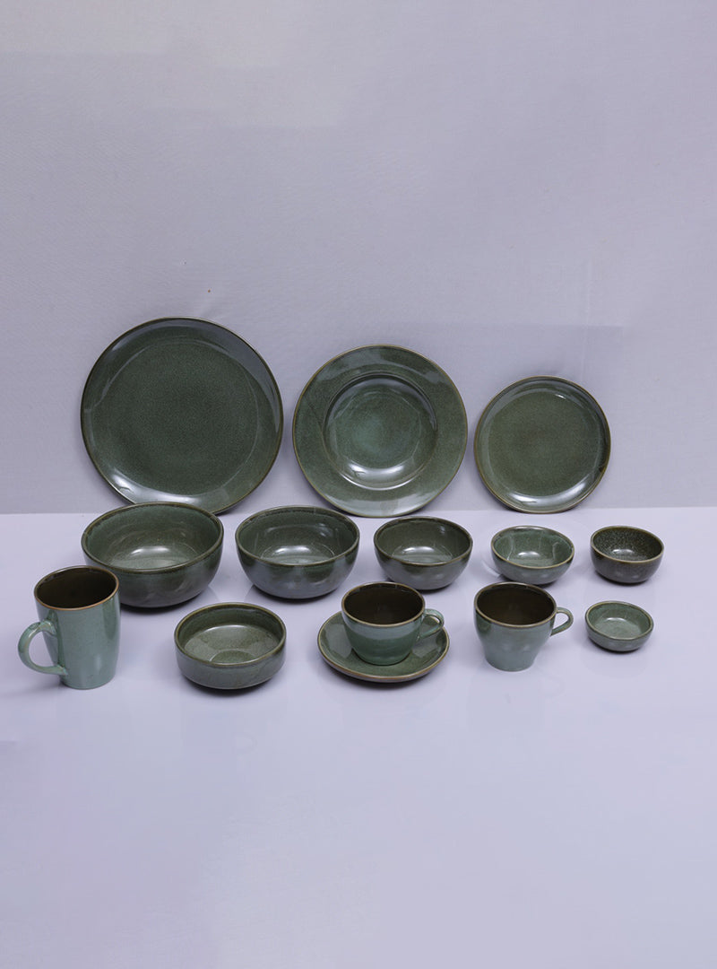 Texture Green
 Dinner Set